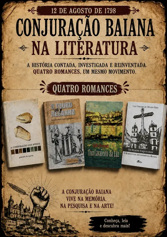 Conjuração Baiana na literatura - quatro romances